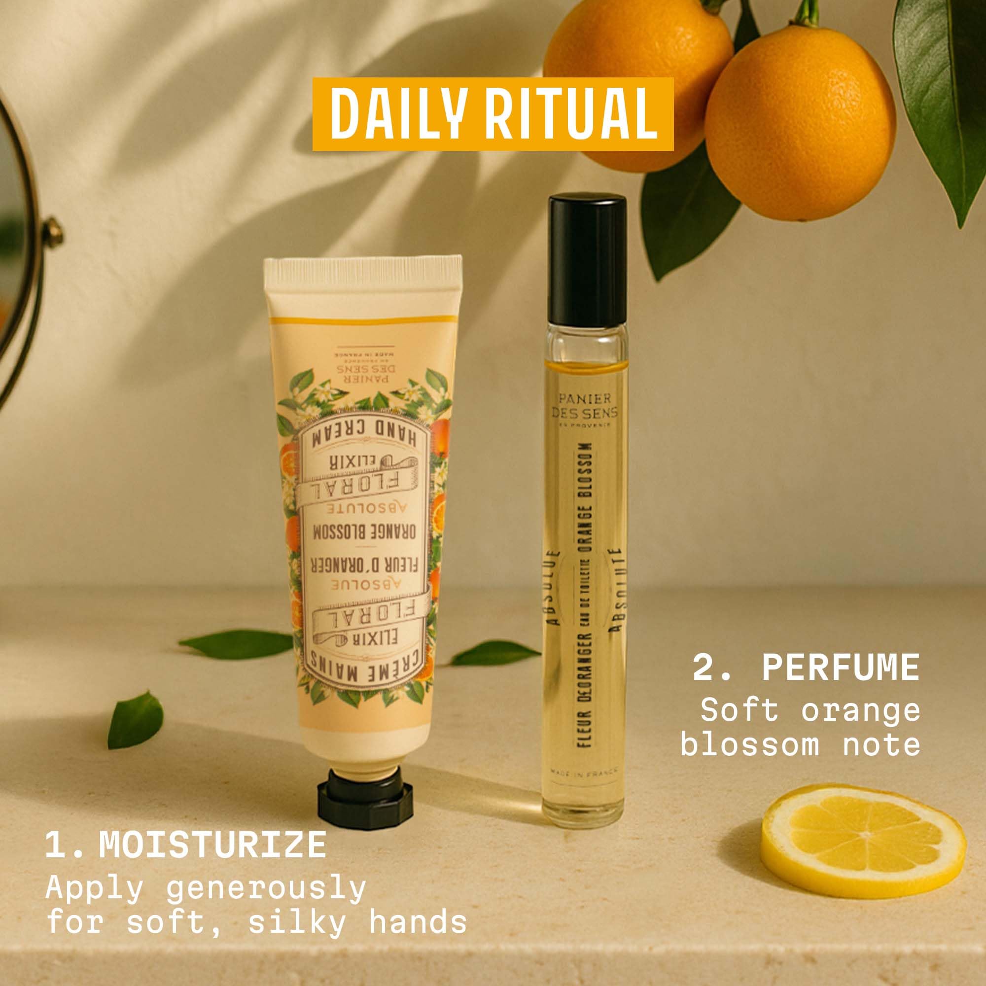 Panier des Sens crema de manos piel suave con aroma cítrico
