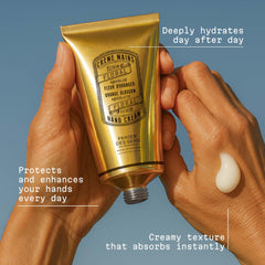 Envase reciclable de la crema de manos Panier des Sens para cuidado responsable
