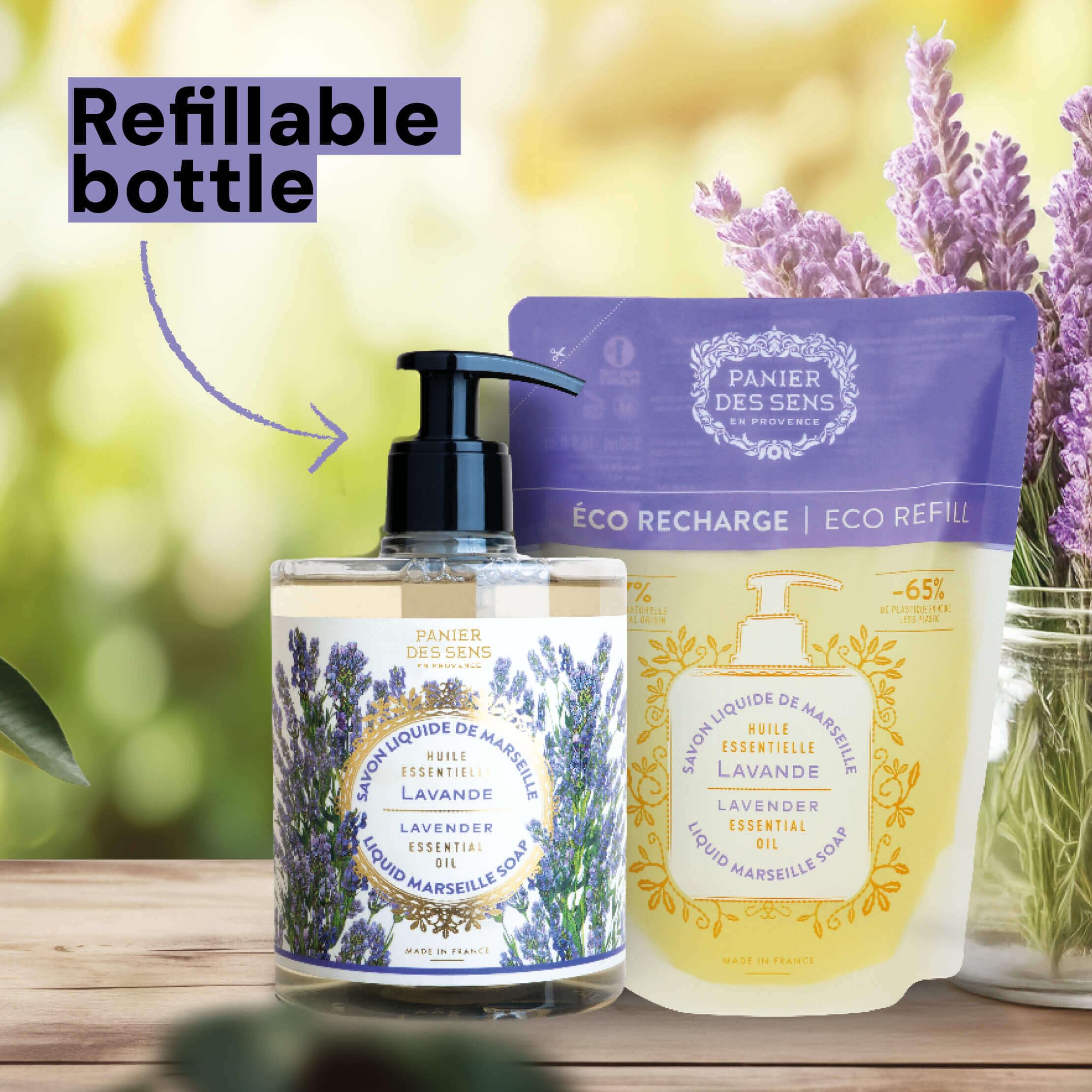 Panier des Sens Lavanda uso diario en cocina y baño