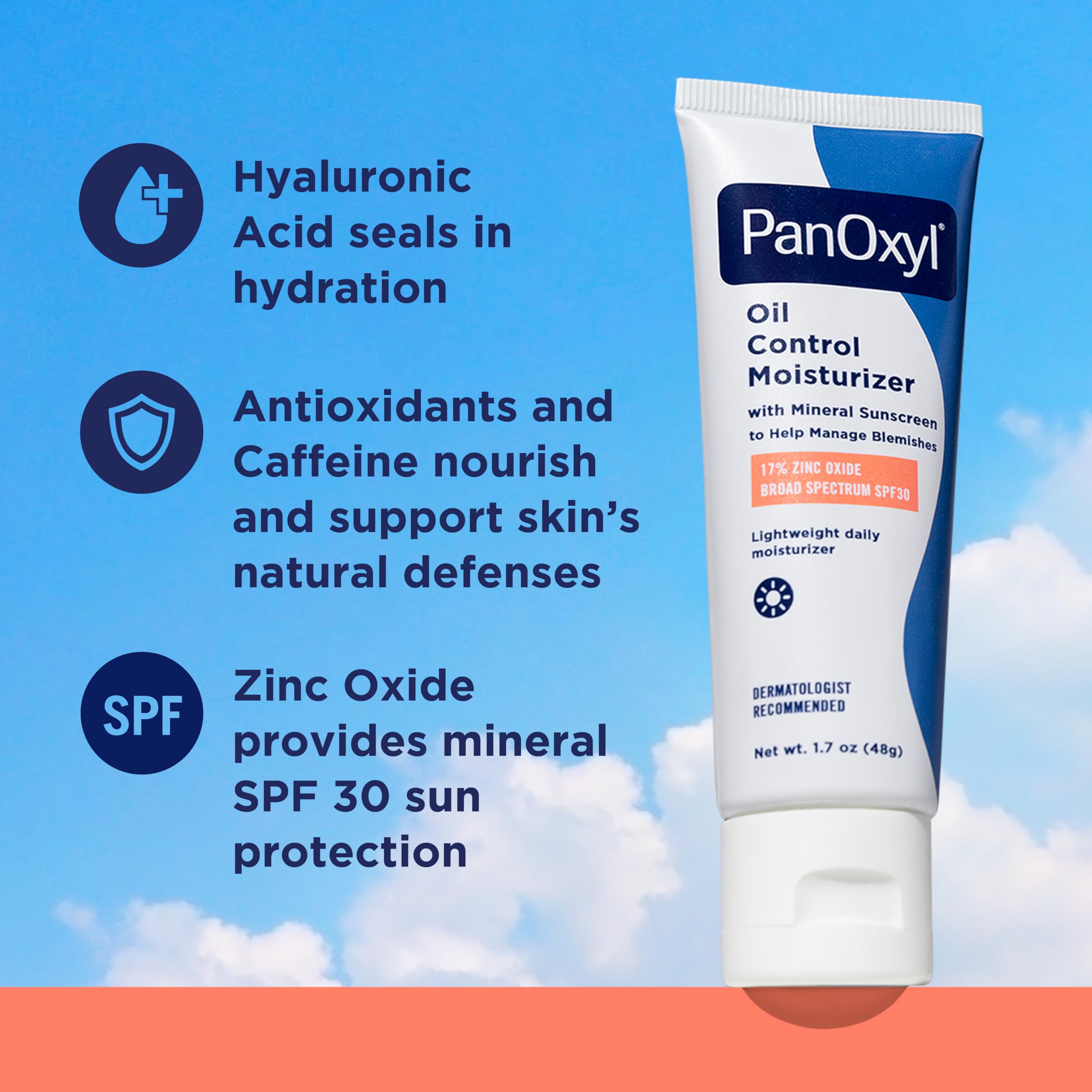 PanOxyl AM Control: aplicación diaria para piel grasa y propensa al acné.