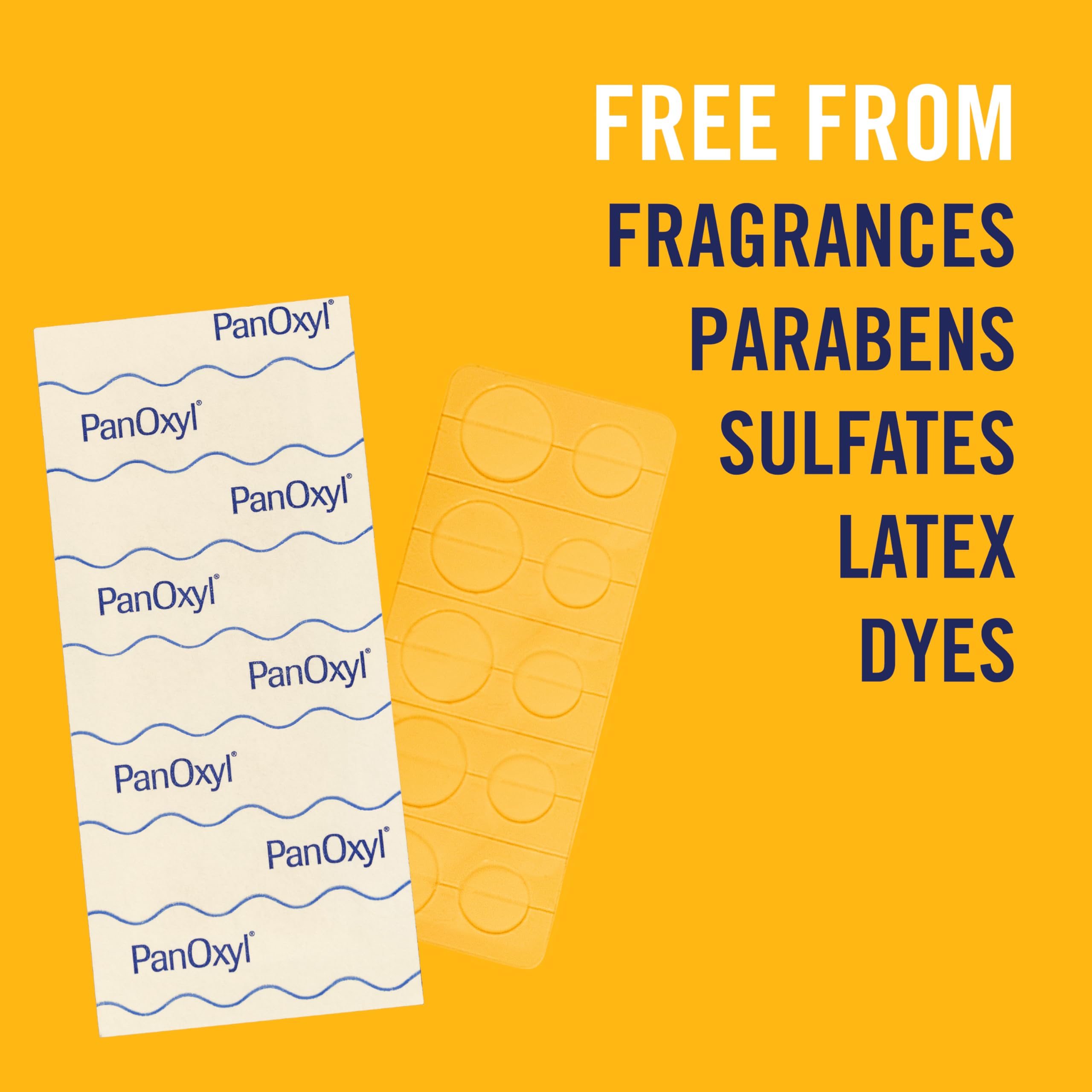 PanOxyl Daytime Invisible Patches latex-free design for sensitive skin