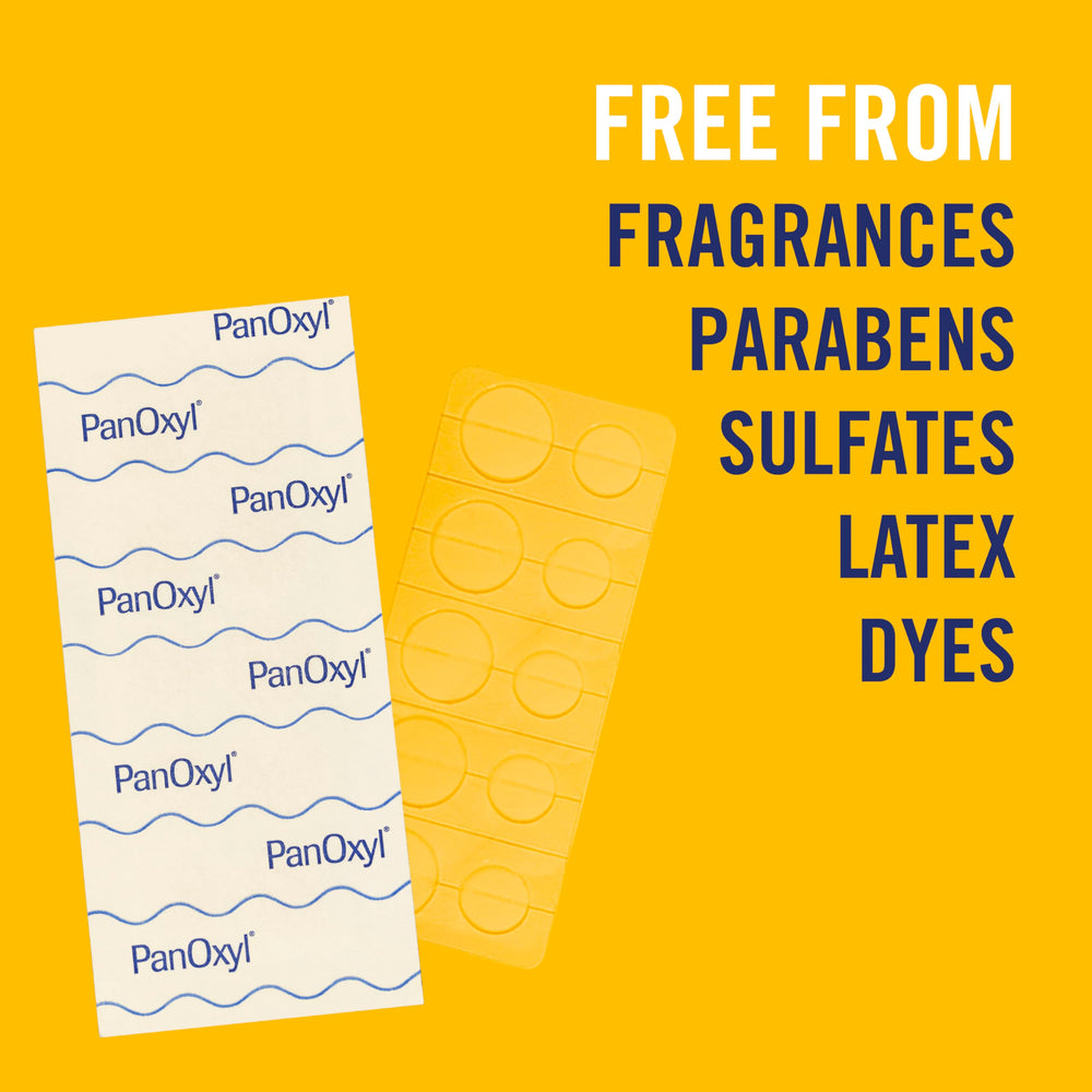 PanOxyl Daytime Invisible Patches latex-free design for sensitive skin