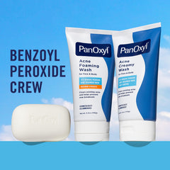 PanOxyl: poros despejados y piel más fresca tras lavado.