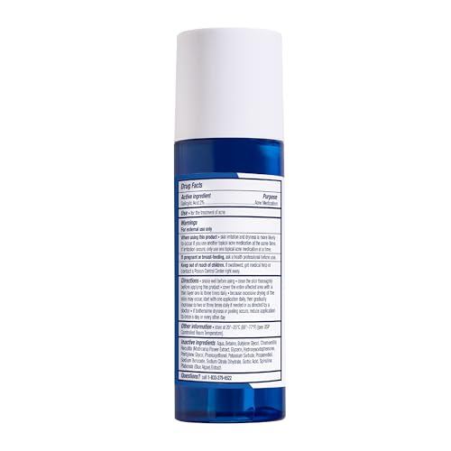 PanOxyl, textura líquida clara, favorece una aplicación suave sin irritación.
