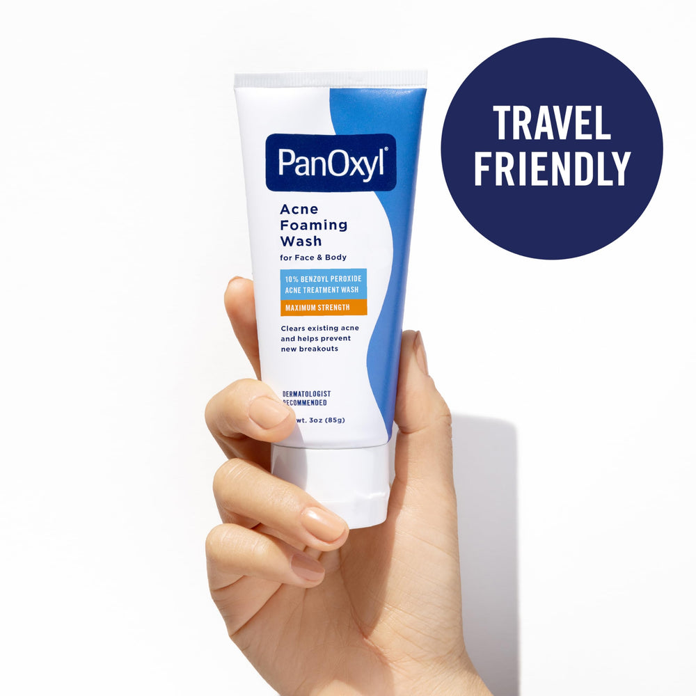 PanOxyl beneficio de claridad de la piel al reducir brotes existentes.