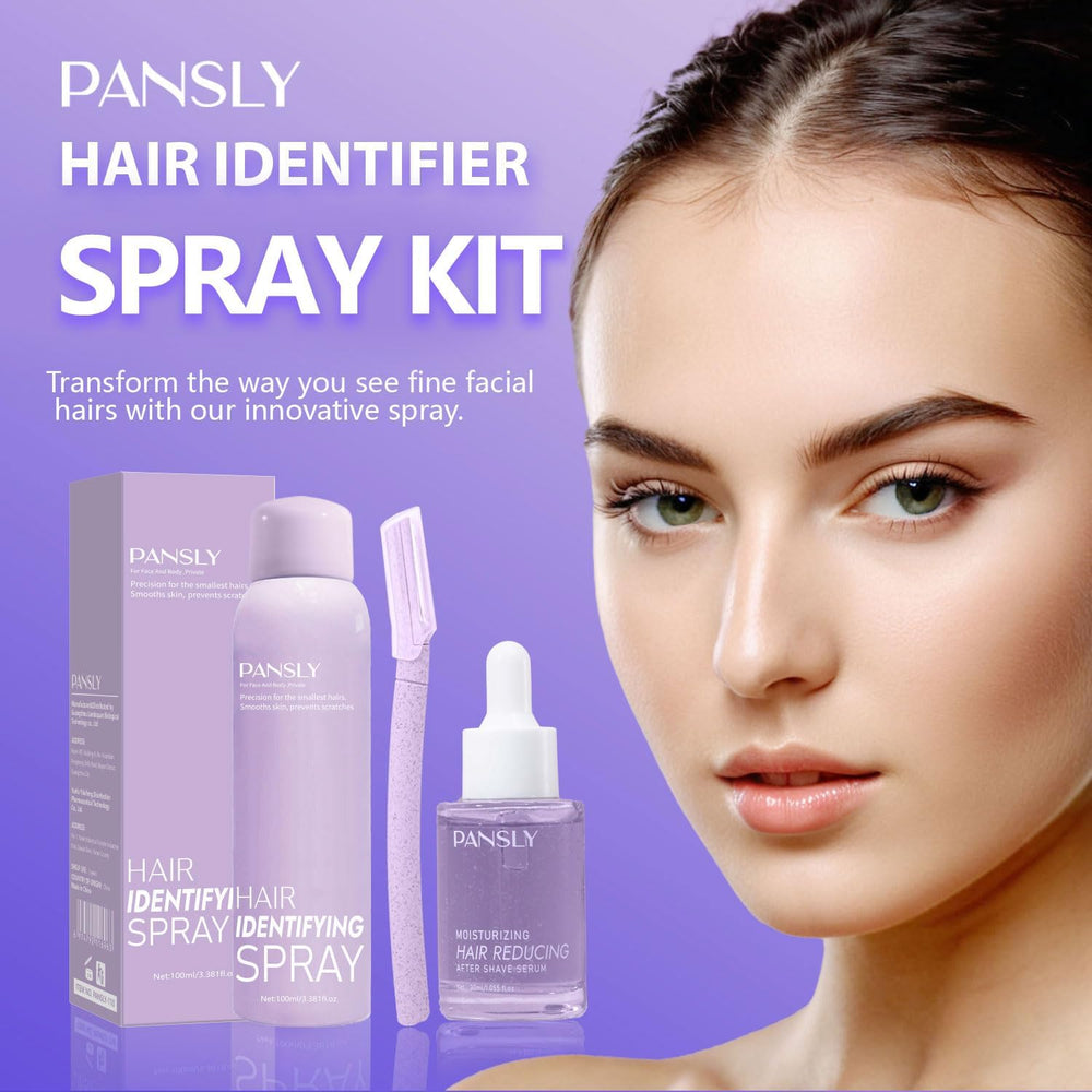 PANSLY After Shave Serum Bottle promotes gentle absorption for moisturized skin.