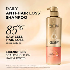 Pantene Abundante y Fuerte champú, espuma cremosa para cabello más saludable