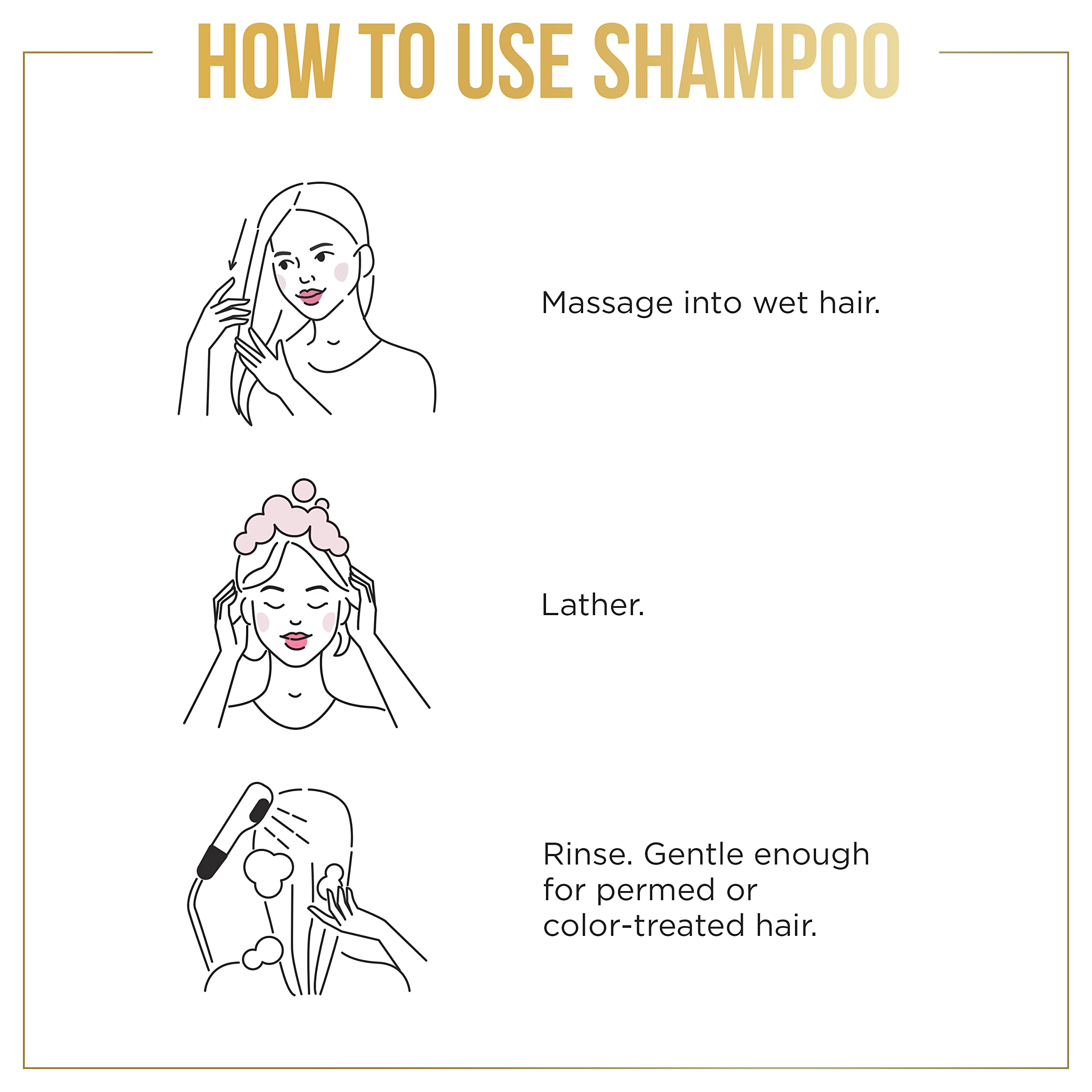 Pantene bamboo shampoo on shelf ideal for all hair types.