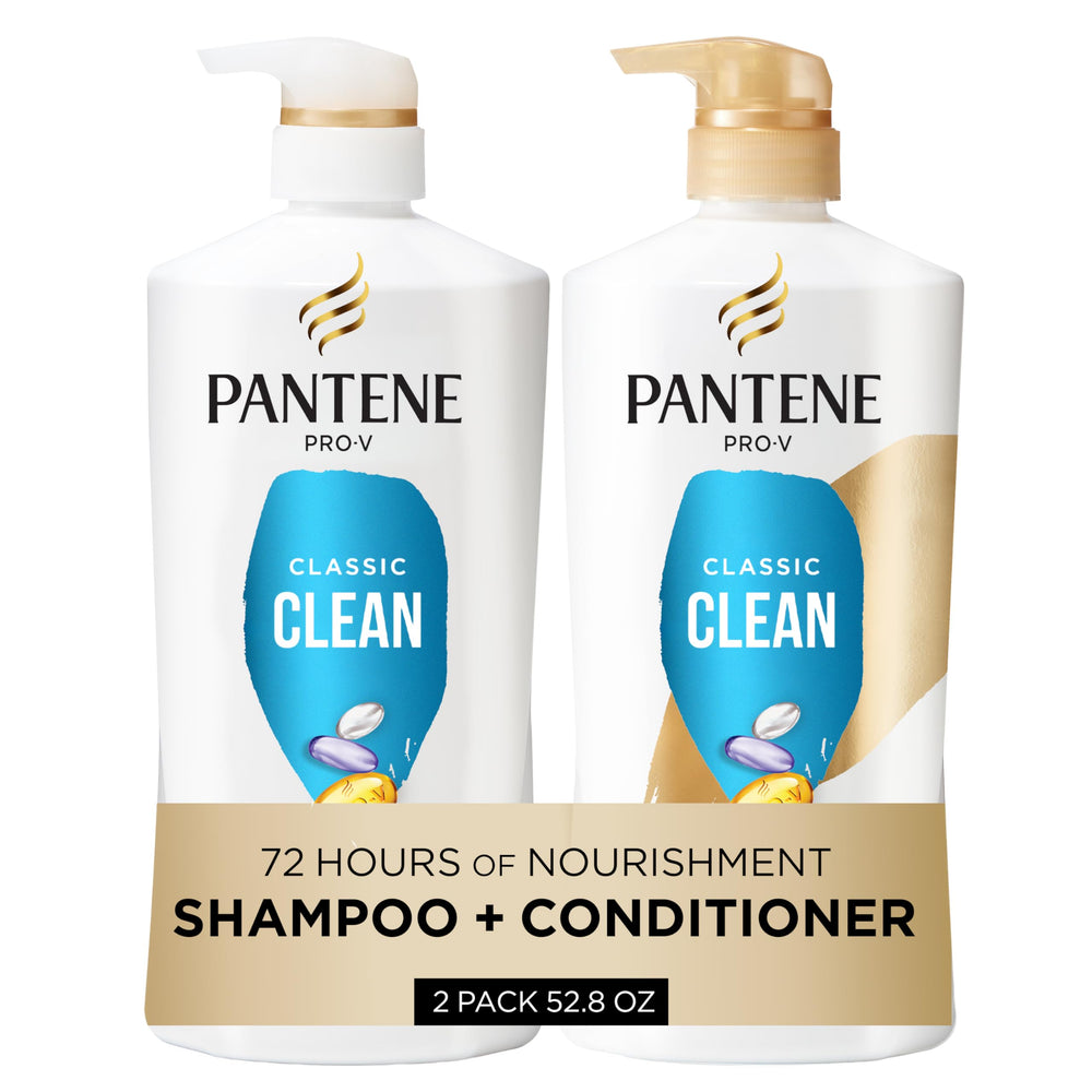 Pantene Classic Clean champú en botella, limpieza suave para cabello ligero