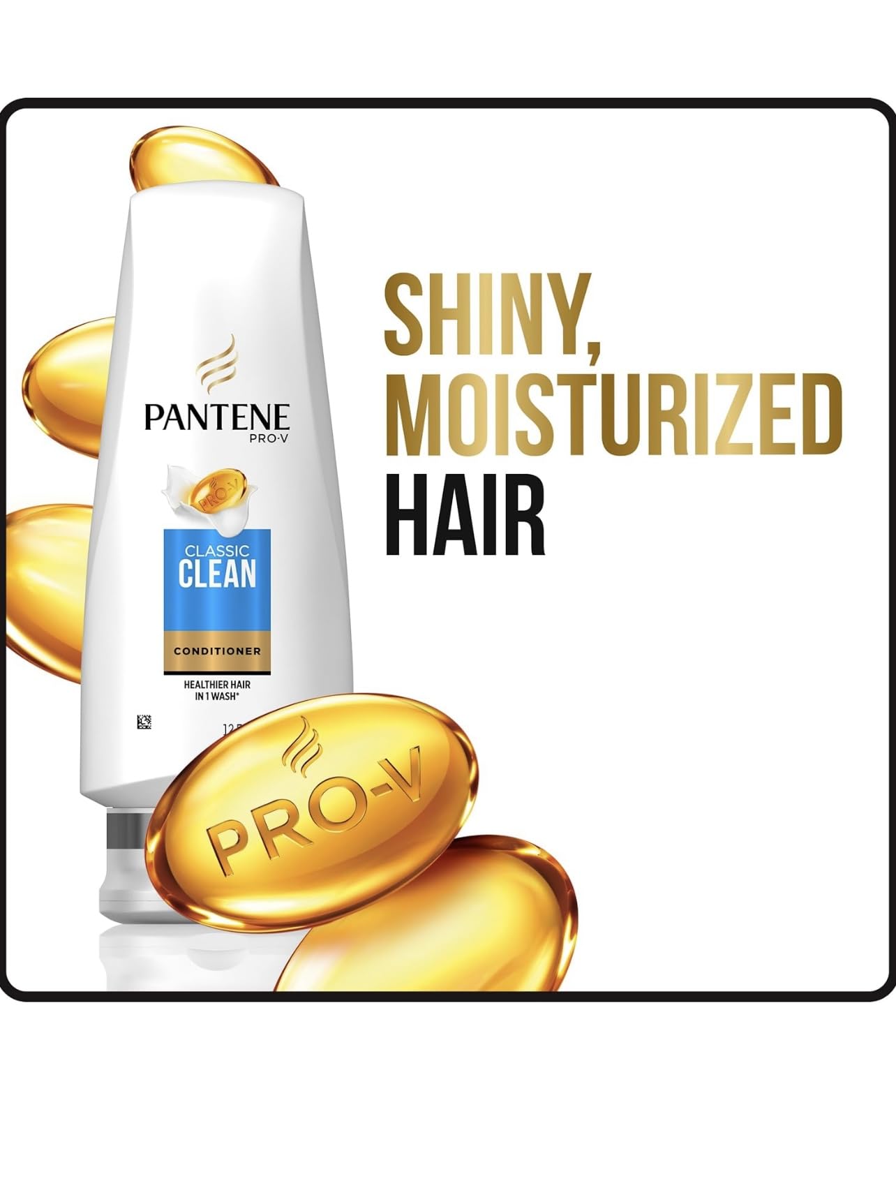 Pantene Classic Clean Conditioner with antioxidants for strengthened strands.