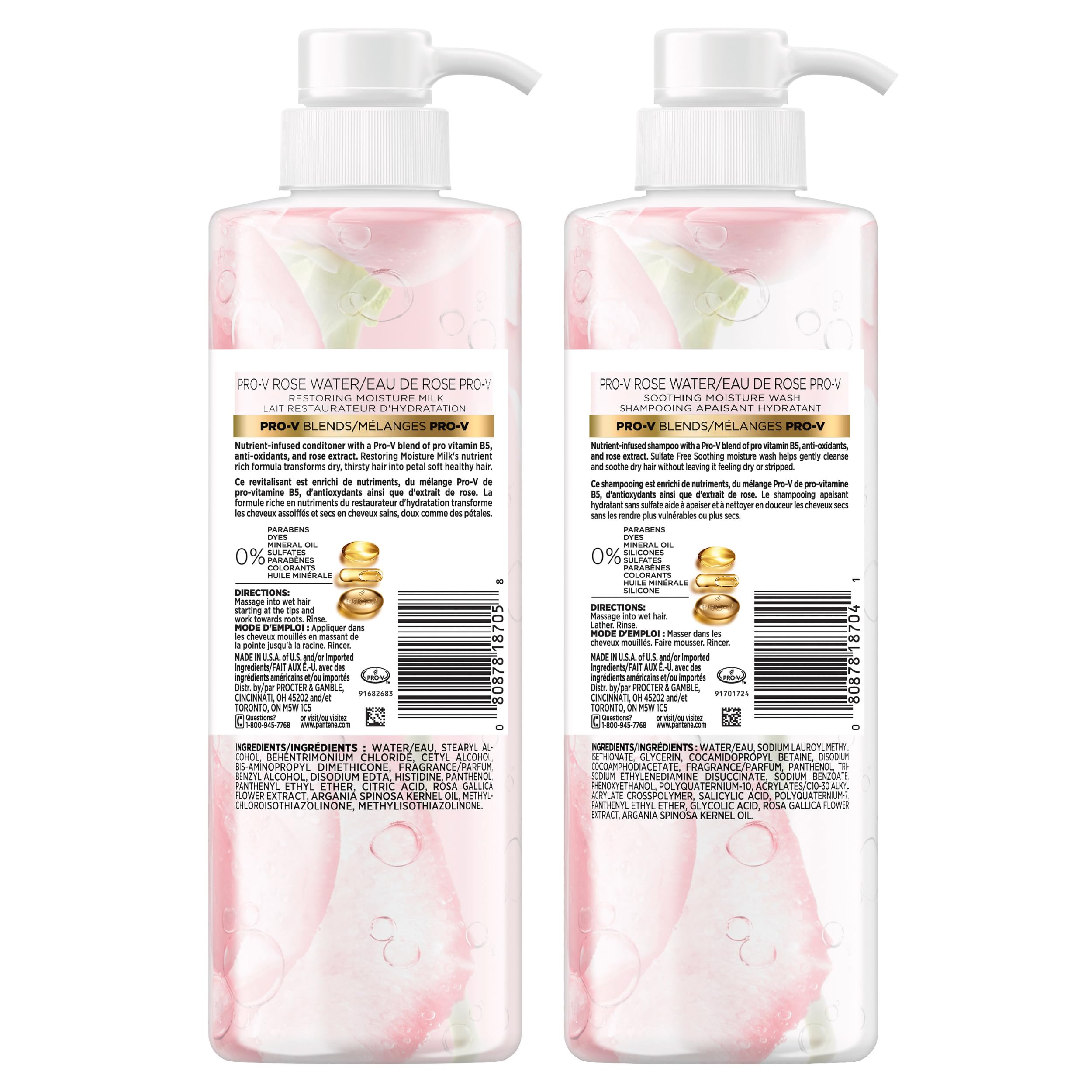 Color-safe Pantene set packaging designed for everyday hair care routines
