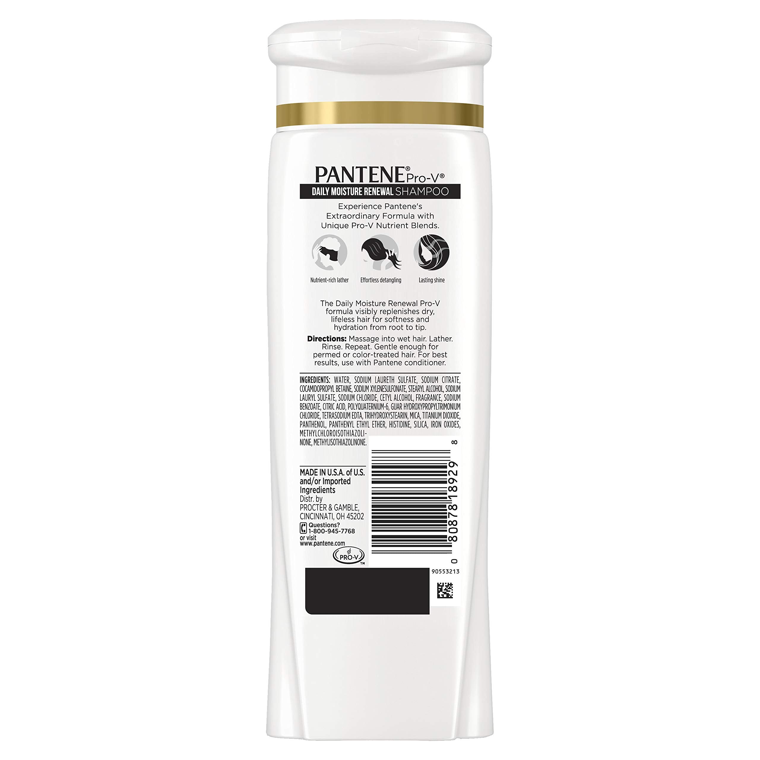 Pantene Daily Moisture Renewal duo front-pack display for pairing.