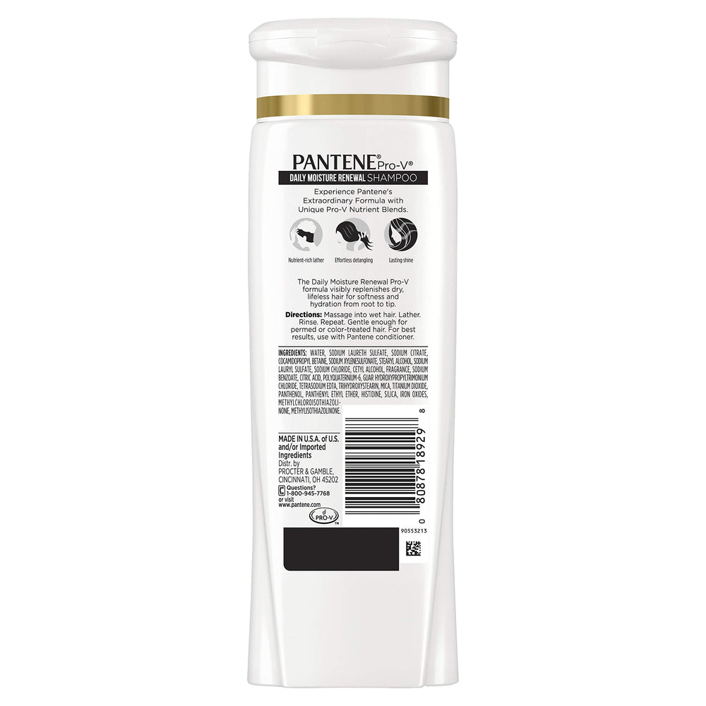 Pantene Daily Moisture Renewal duo front-pack display for pairing.