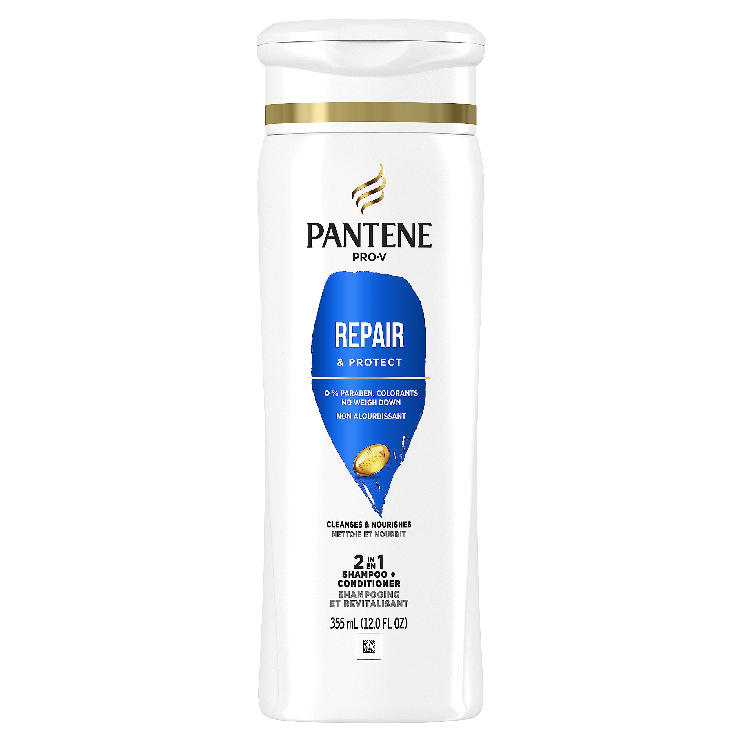 Pantene 2 en 1, desenredo suave tras el lavado.