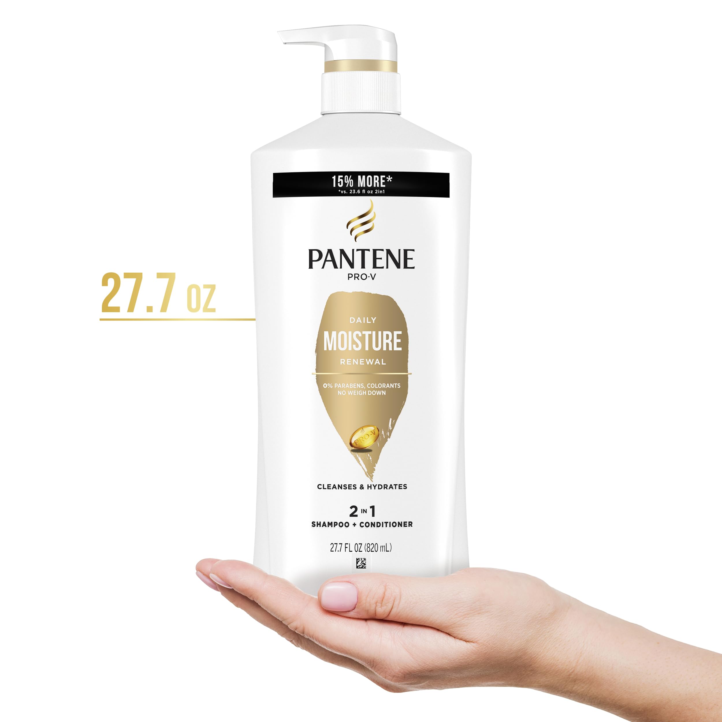 Cabello hidratado tras cada lavado gracias a Pantene