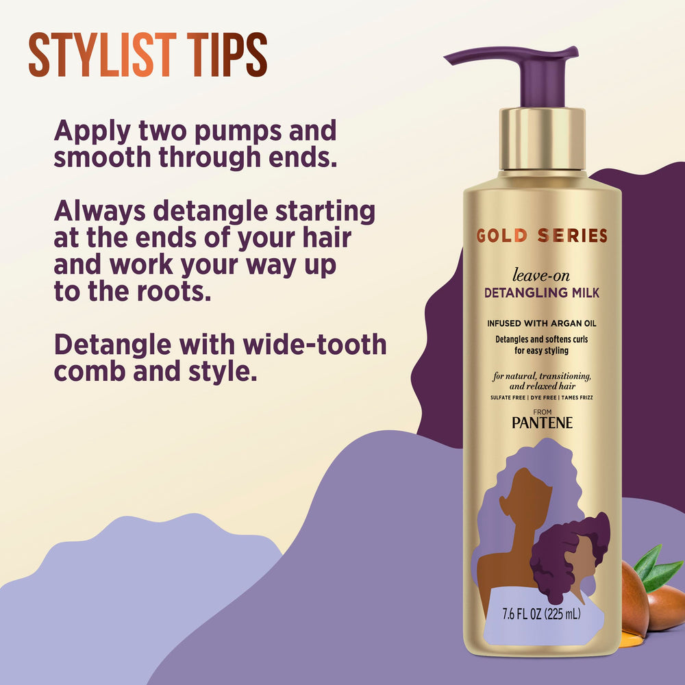Pantene Gold Series aplicación-dos-pulsos ayuda a desenredar puntas.