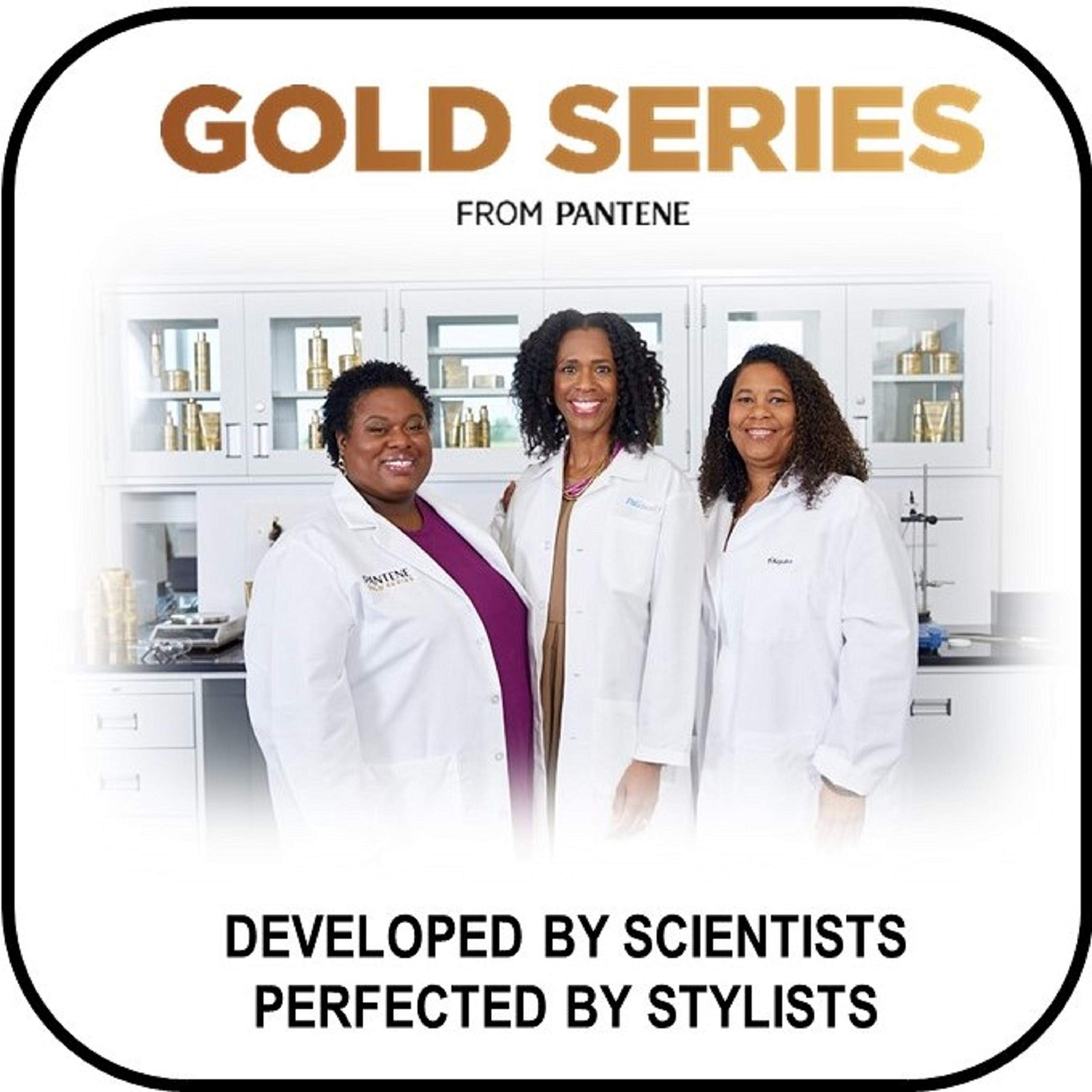 Softening hair appearance after washing with Pantene Gold Series Boost Shampoo.