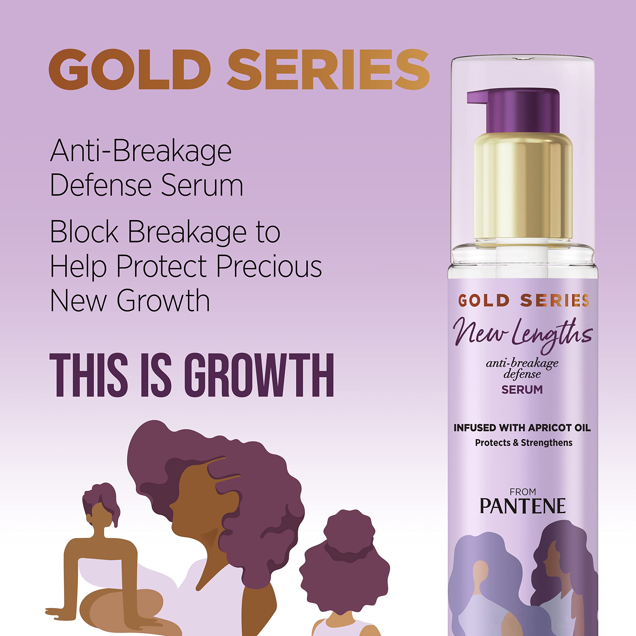 Pantene Gold Series bottle on sink ready for daily use
