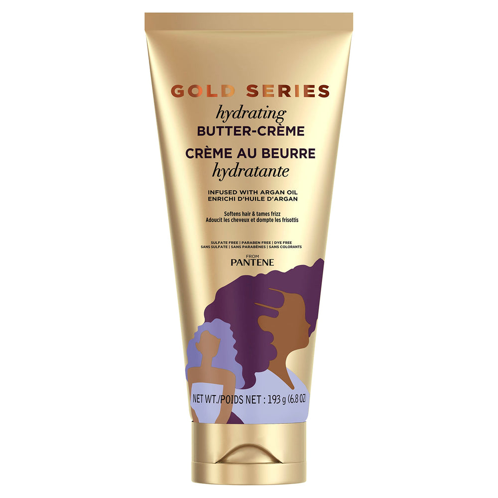 Textura cremosa de Pantene Gold Series lista para aplicar.