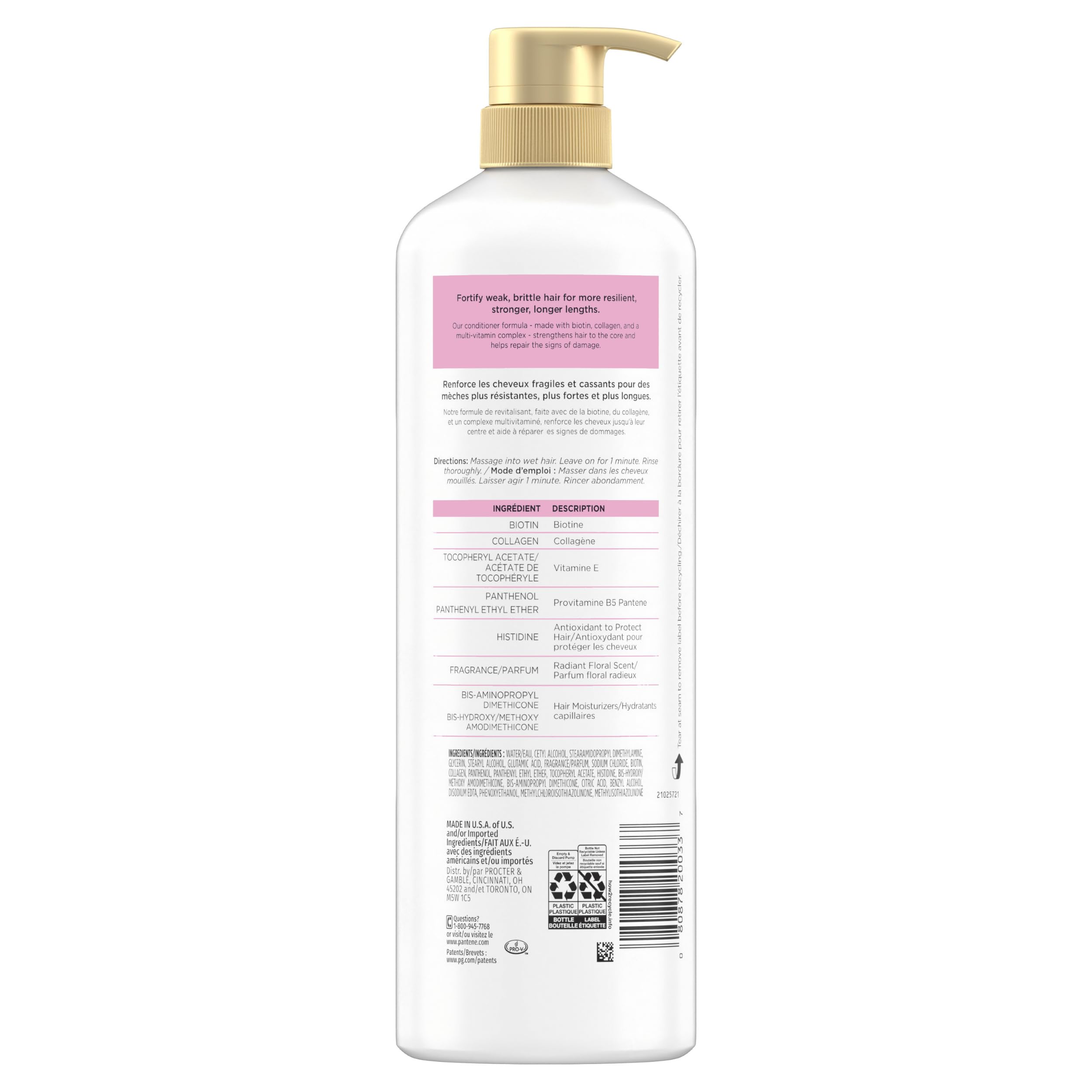 Pantene Infinite Lengths Conditioner color-treated safe for maintaining shade.