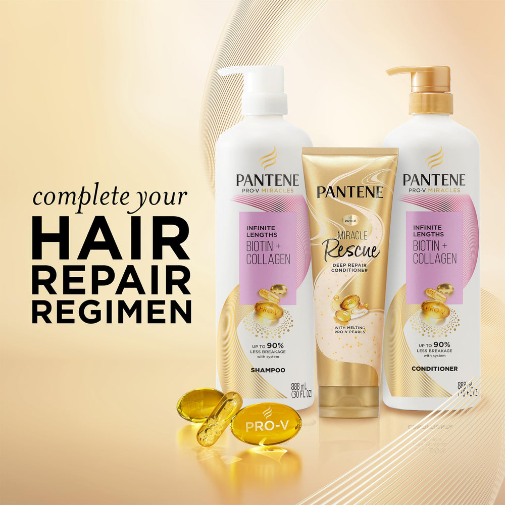 Uso en la ducha con Pantene Infinite Lengths, aplicación y enjuague adecuados