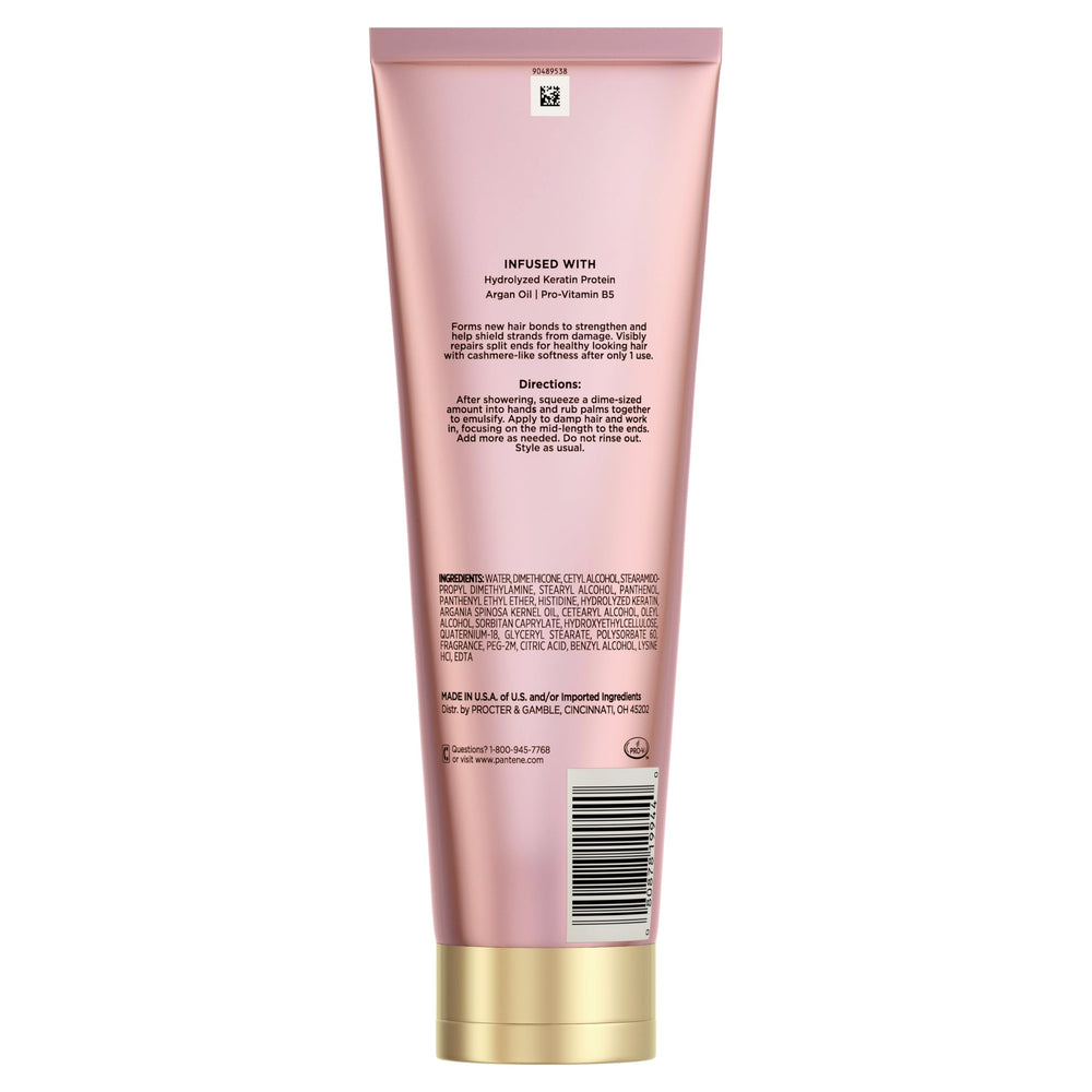 Pantene Keratin Leave-In leaves hair easy to style without rinsing.
