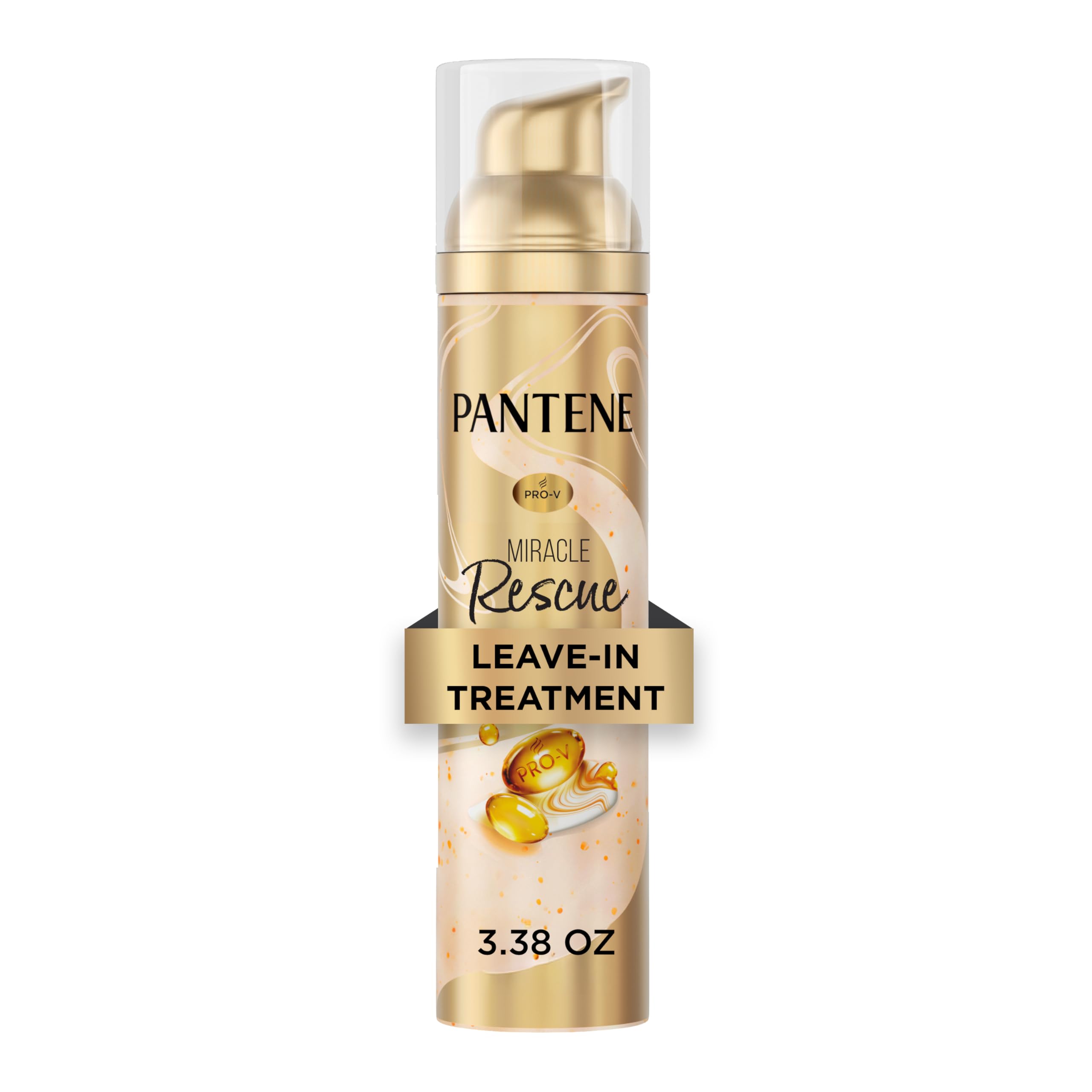 Pantene Milagro Rescate: bote de tratamiento sin enjuague para reparación rápida del cabello.