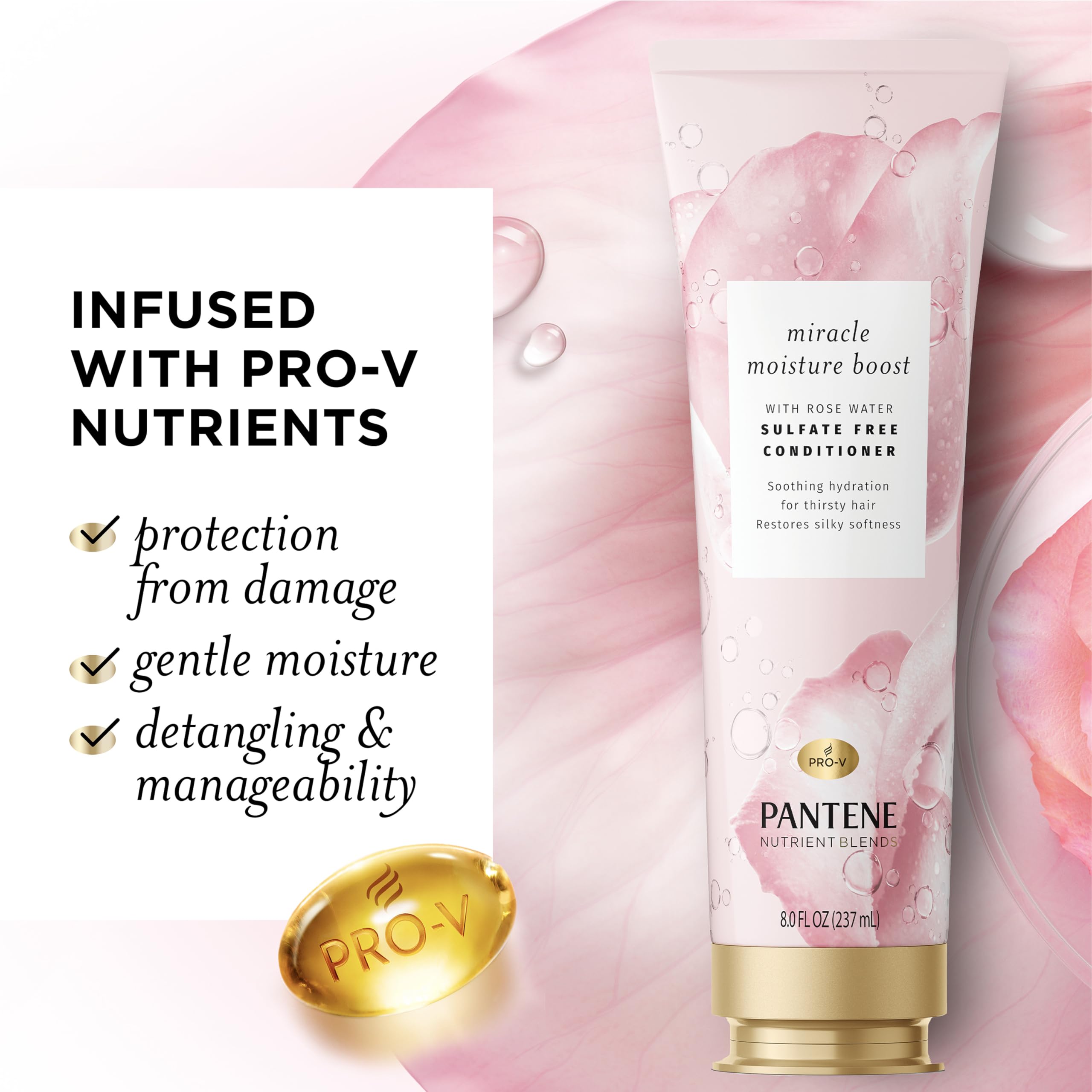 Pantene textura cremosa lista para hidratar cabello seco