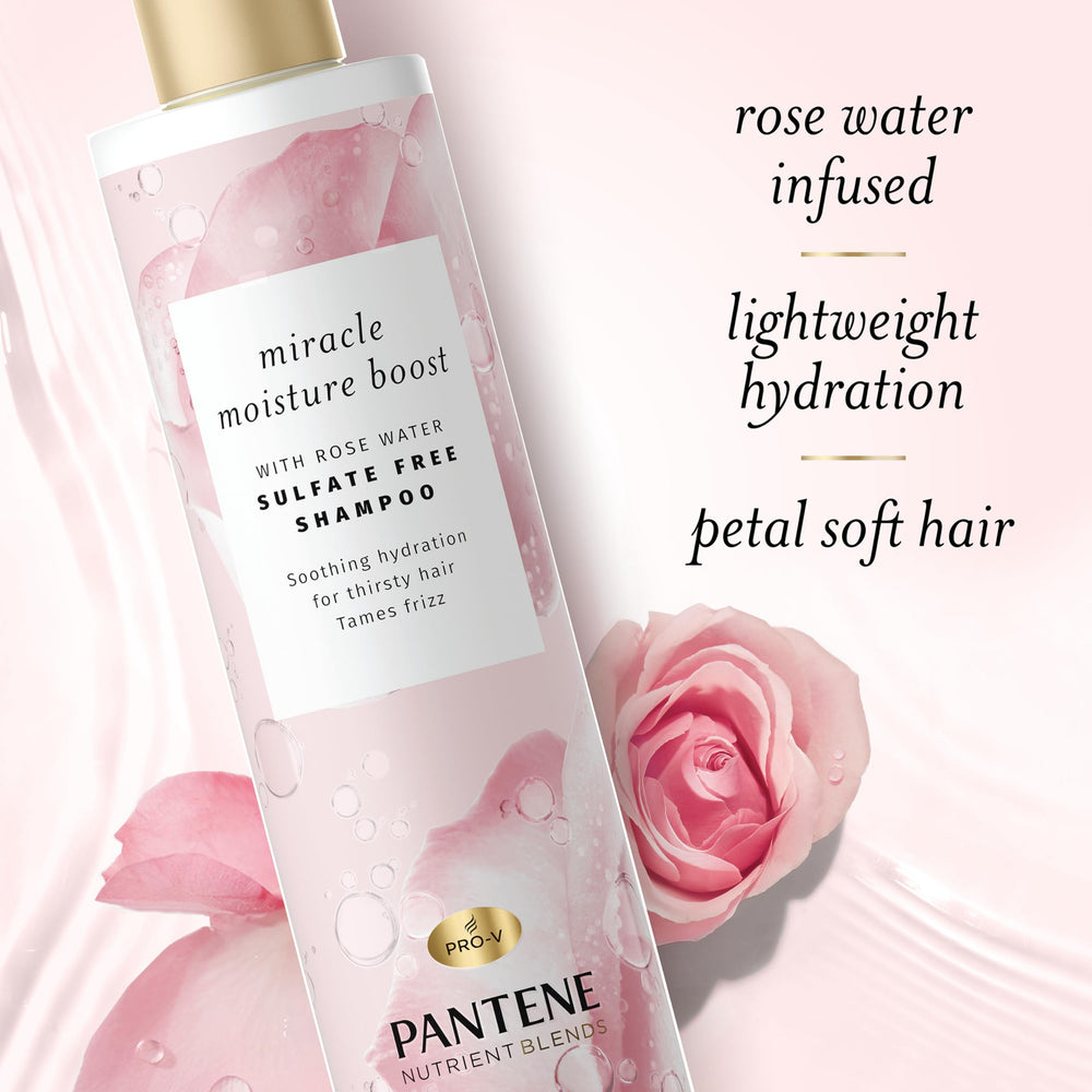 Pantene Nutrient Blends Pro-Vitamina B5: botella destacada, antioxidantes para el cabello.