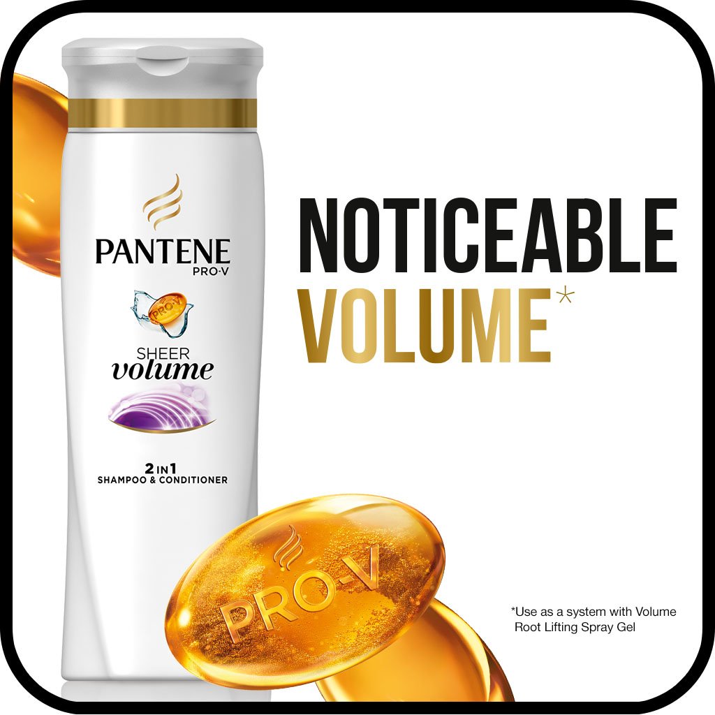 Pro-V con antioxidantes de Pantene para cuidado diario del cabello.