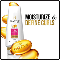 Pantene Pro-V Curly Hair Conditioner applied in shower defines curls and softens hair
