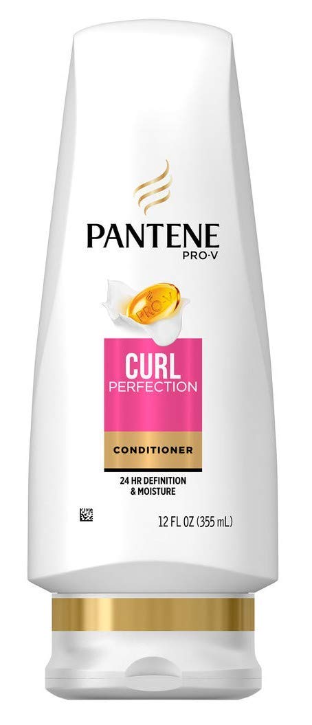Pantene Pro-V Curly Hair with shiny soft curls after conditioning