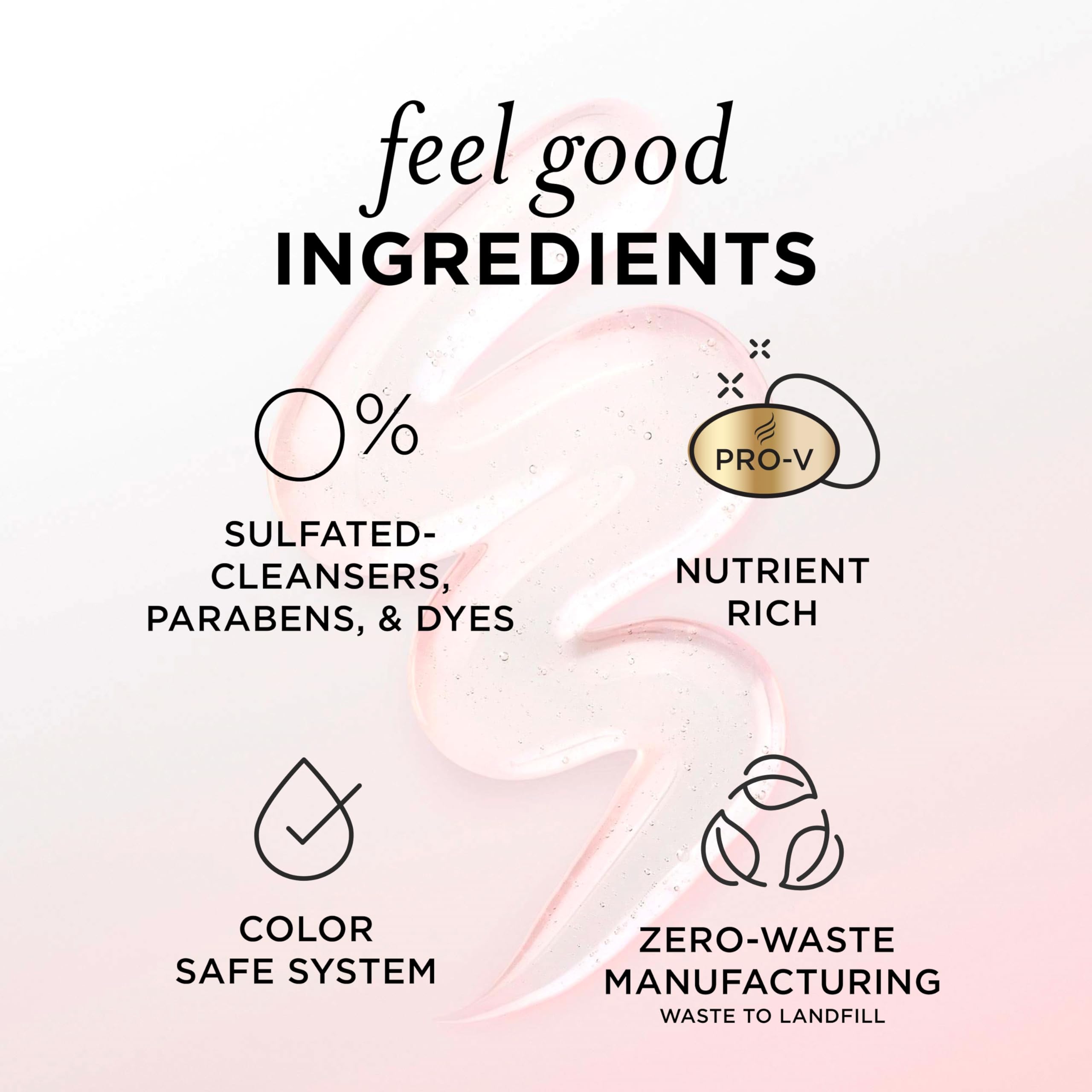 Pantene Pro-V blends bottle focuses on vitamin B5 and nourishment
