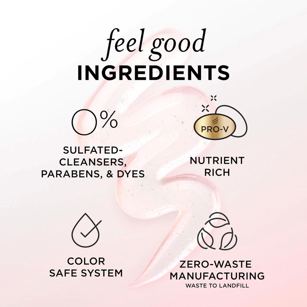 Pantene Pro-V blends bottle focuses on vitamin B5 and nourishment