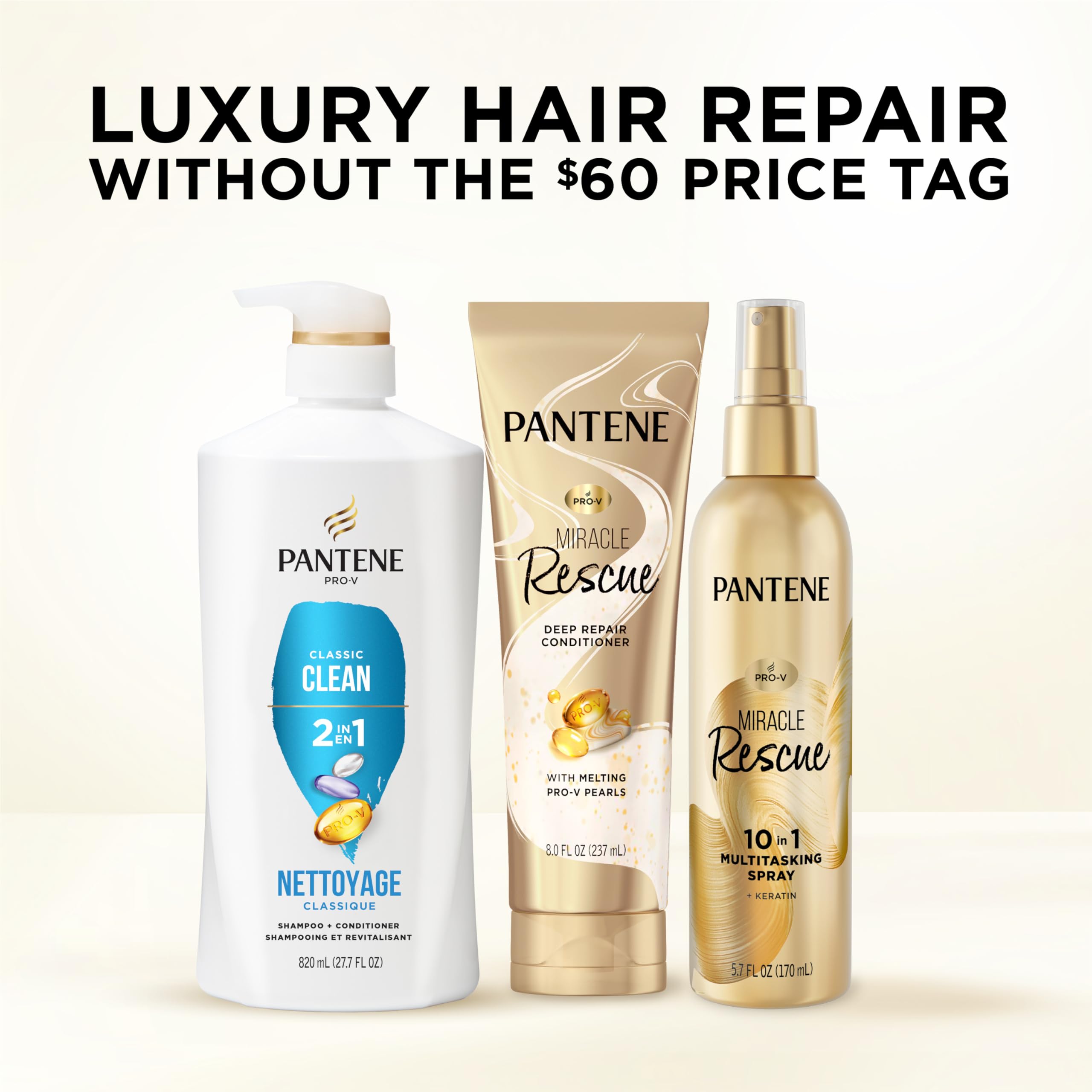 Pantene Pro-V Nutrients close-up of ingredients showcases nourishing complex