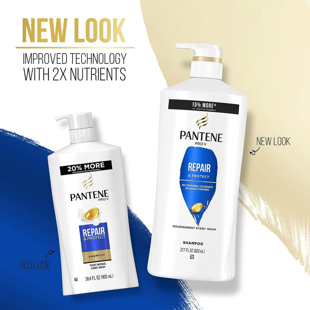 Pantene Pro-V nutrients graphic on label signals deep nourishment