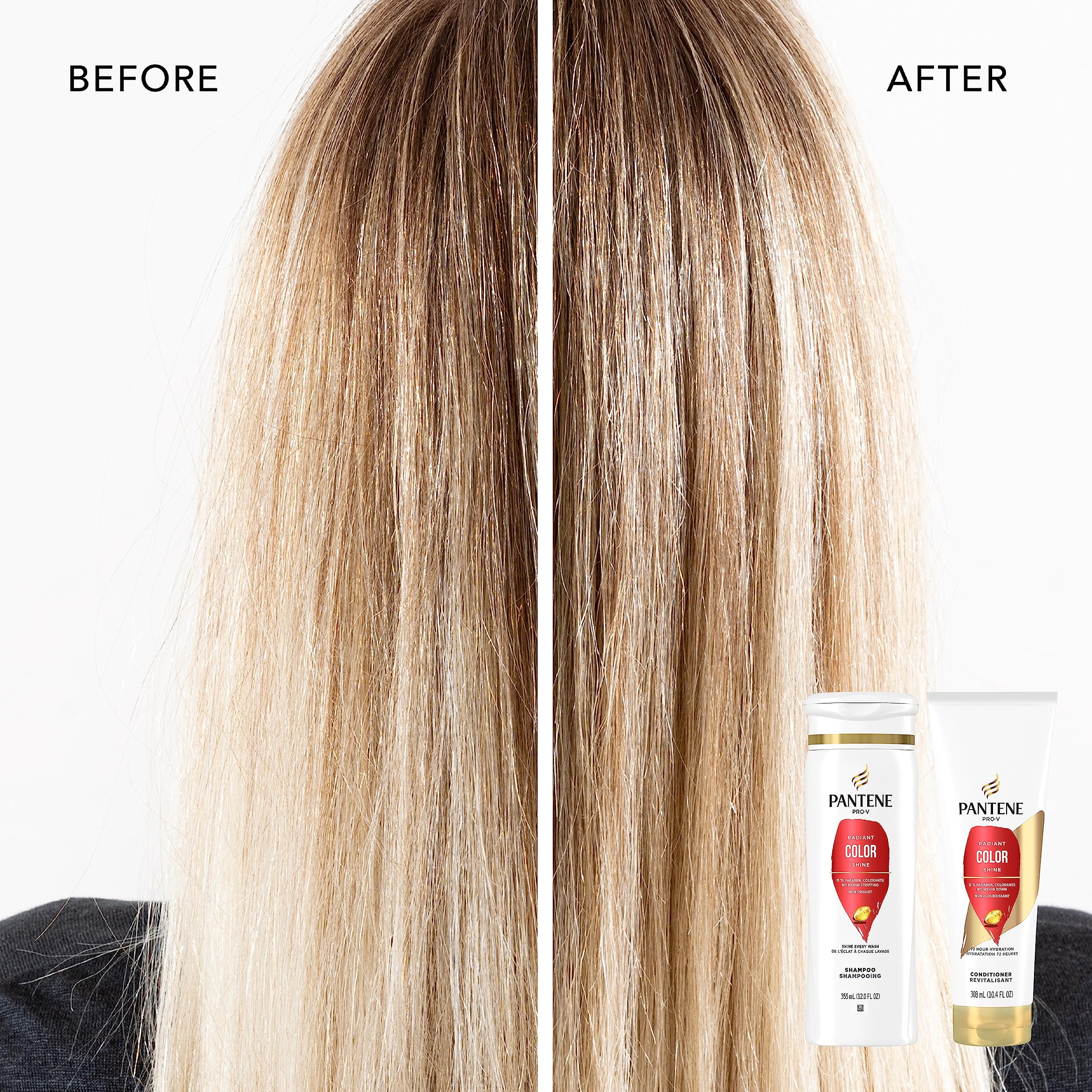 Pantene Pro-V Radiant Color Shine: masaje suave para cuero cabelludo y brillo