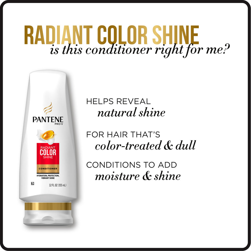 Pantene Pro-V Radiant Color Shine: espuma suave que limpia sin resecar.