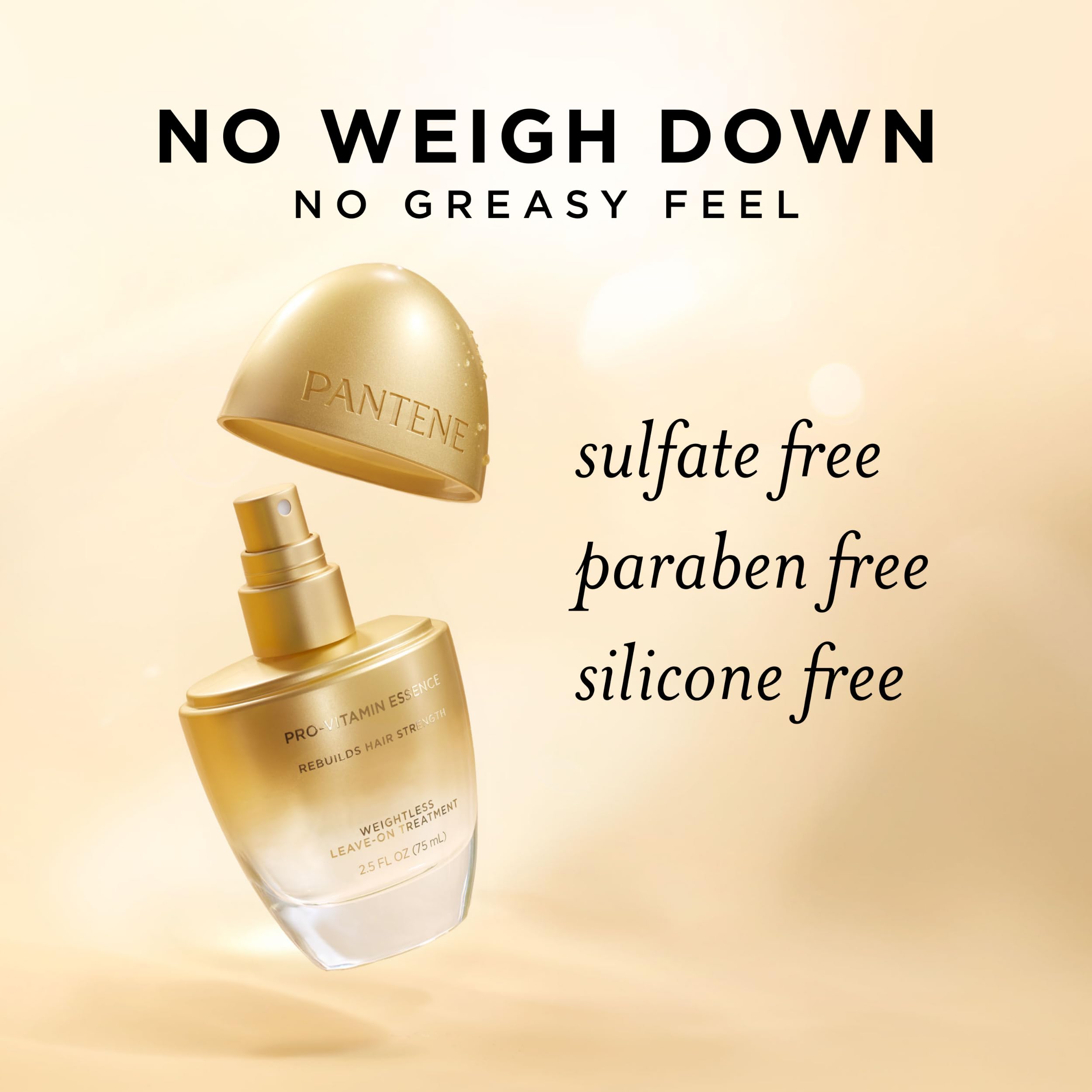 Pantene Pro-Vitamin Essence leaves hair with a fresh, floral fragrance.