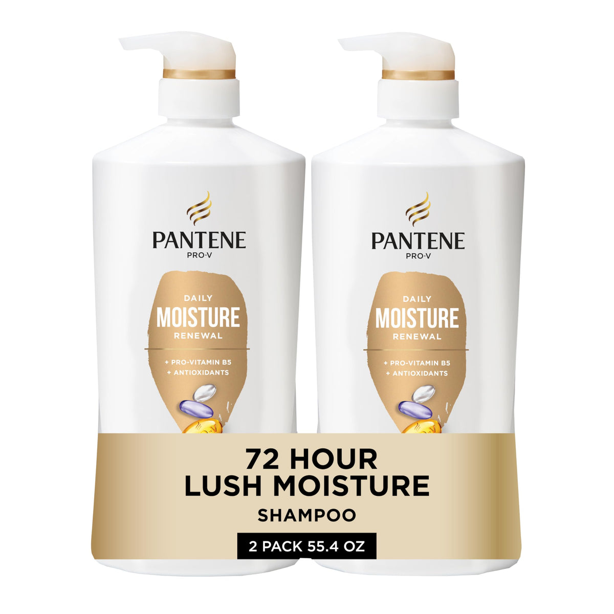 Champú Pantene Renovación Diaria en botella para cabello suave y nutrido