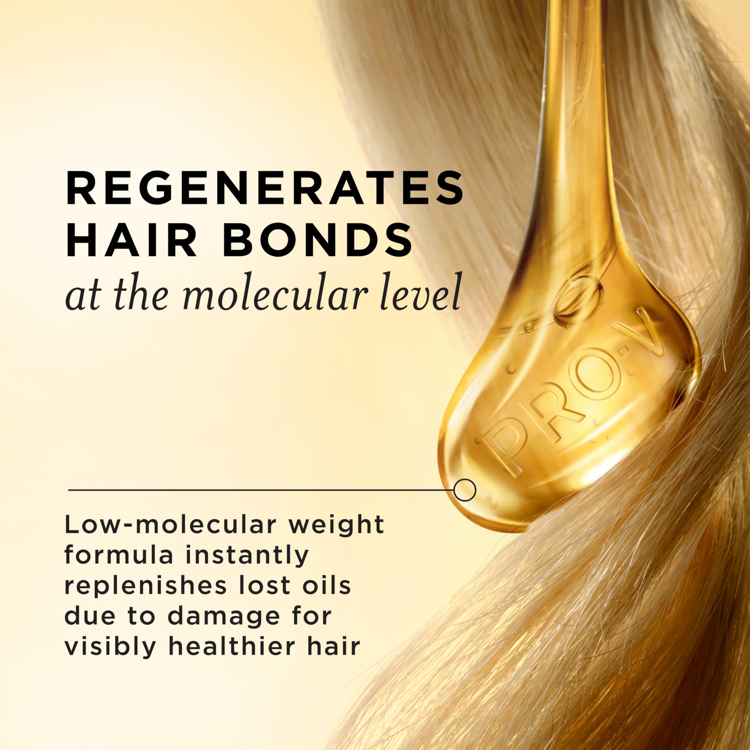 Pantene Rescate Milagroso: textura del aceite regenerador con rápida absorción.