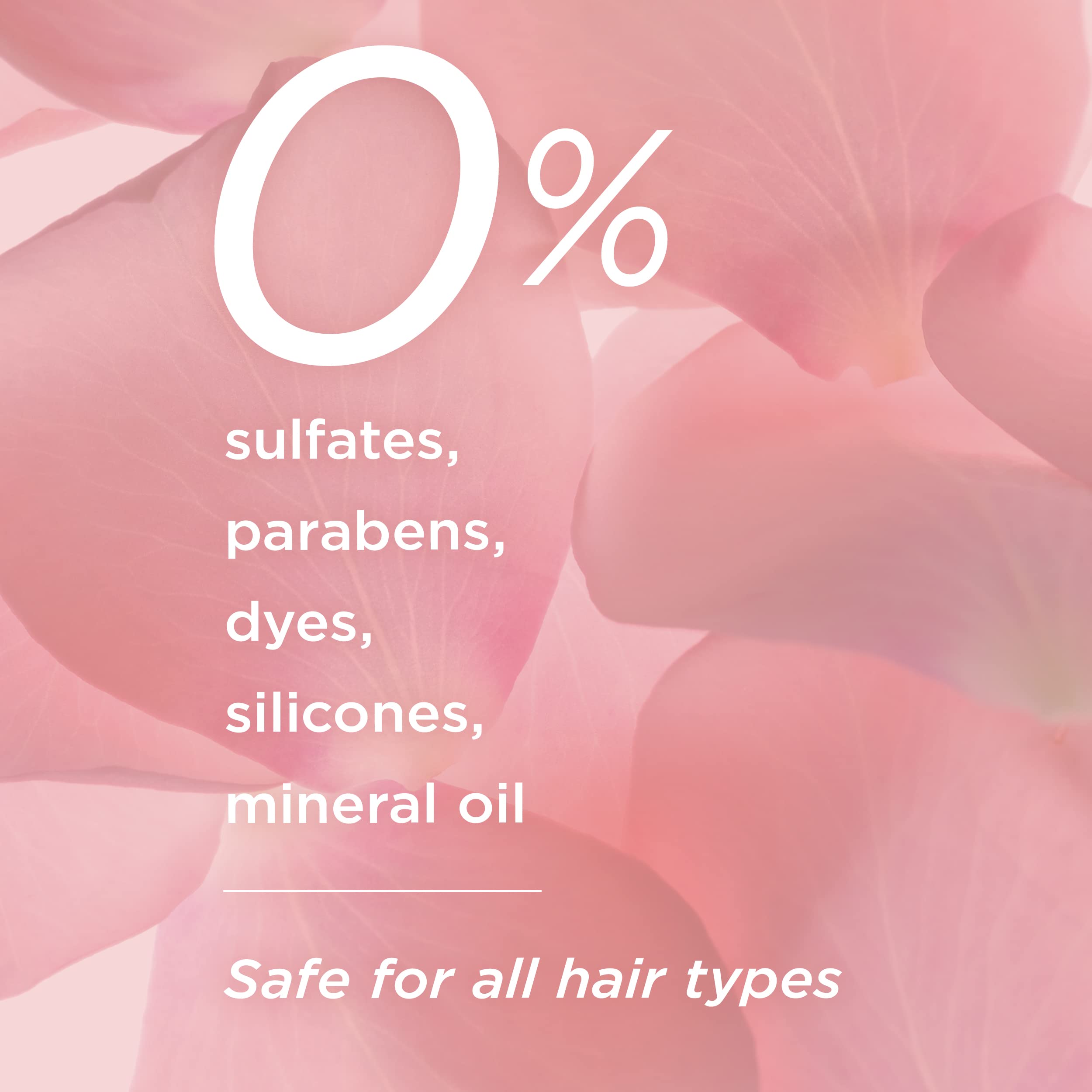 Shampoo lather releases a rose mint scent for a spa-like wash