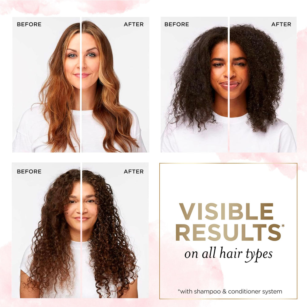 Pantene Rose Water Shampoo foam illustrates light, refreshing lather