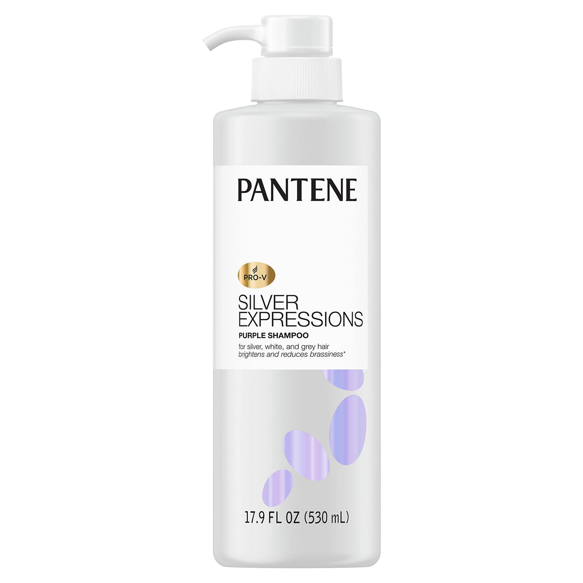 Pantene Silver Expressions, bote, realza tono plateado y cuida el cabello gris.