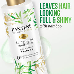 Pantene shampoo bottle with pump for easy daily use.