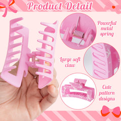 Pantide accesorio pelo lazo rosa rectangular para todo tipo de cabello