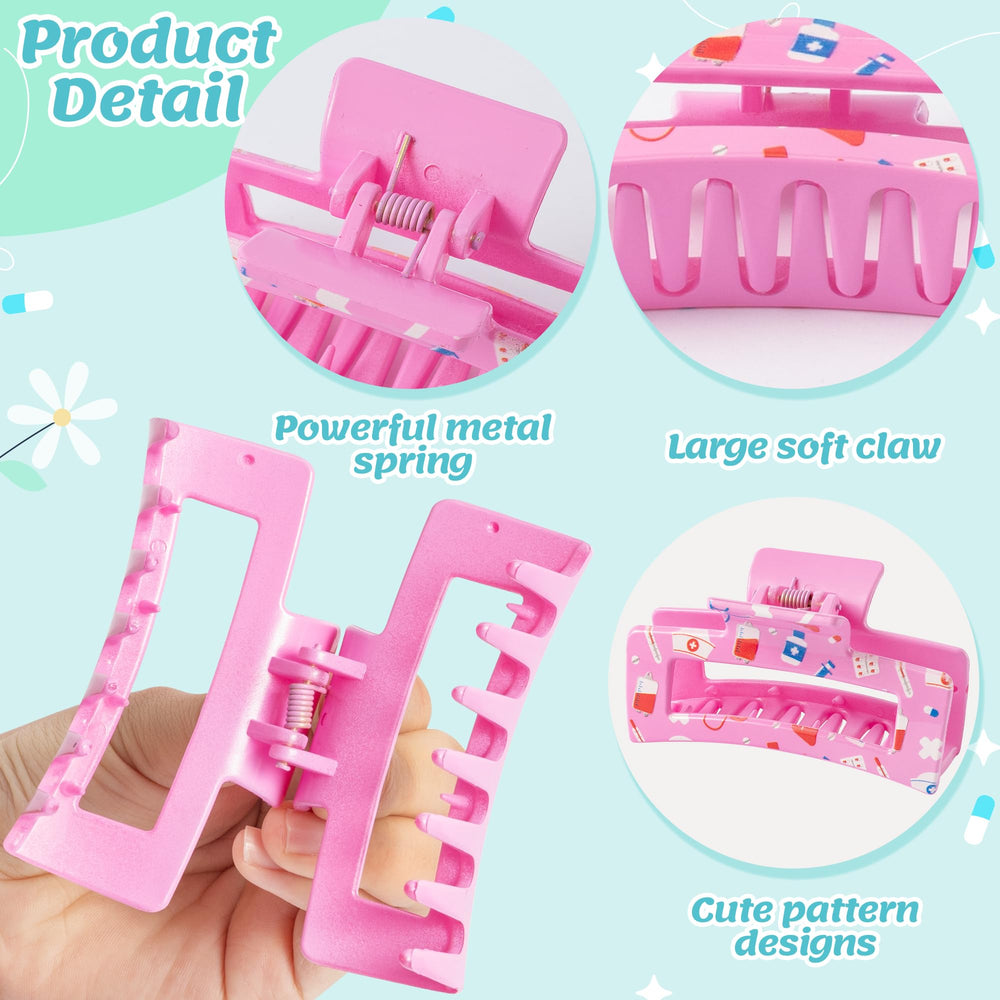 Clips Pantide para enfermería con caja médica, ligeros y cómodos para uso diario.
