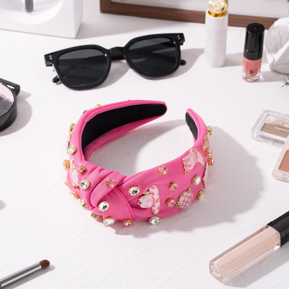 Pantide diadema para uso diario rosa intenso, ajusta sin deslizarse.