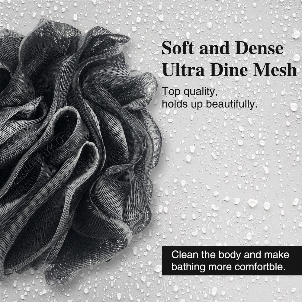 Panxxsen colorful loofah bath sponge helps distinguish family members.