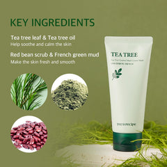 Papa Recipe Tea Tree Control Mud Mask, aplicación cremosa, exfoliación suave que mejora la textura